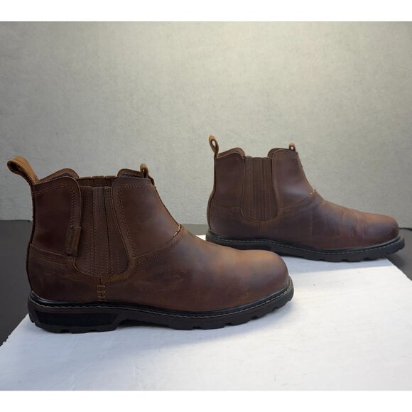 Skechers Men’s Blain Olsen Boots Shoes 62929 CDB Dark Brown Size 11
